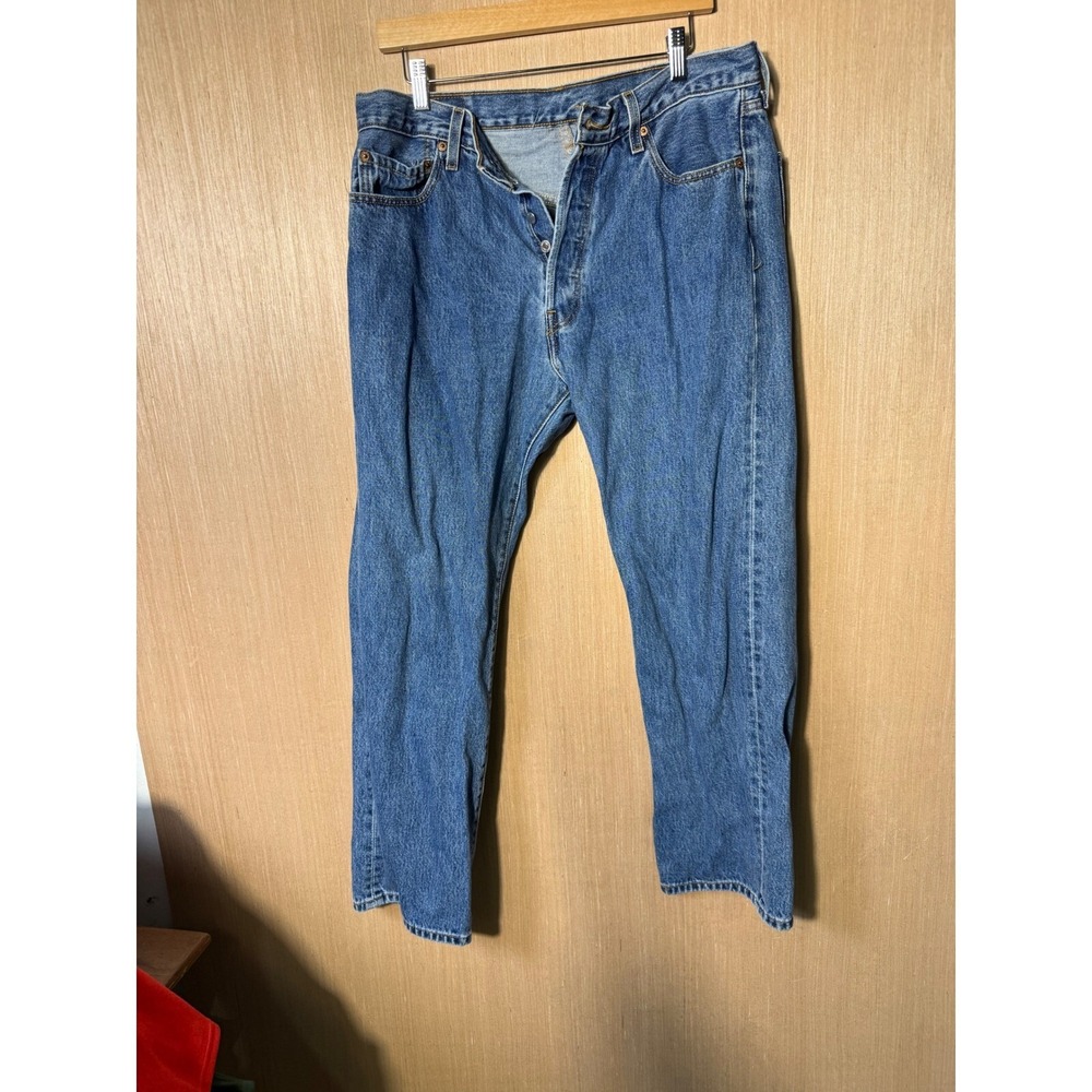 Levi's 501 Jeans Mens Size 36x30 Blue Denim Vintage Straight Leg